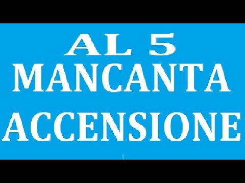 Allarme 5: Mancata Accensione della Stufa a Pellet