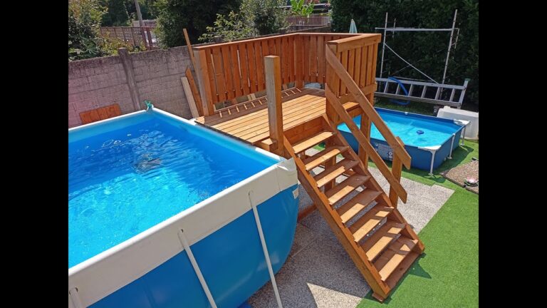 Guida alla Scala in Legno per Piscina Fuori Terra