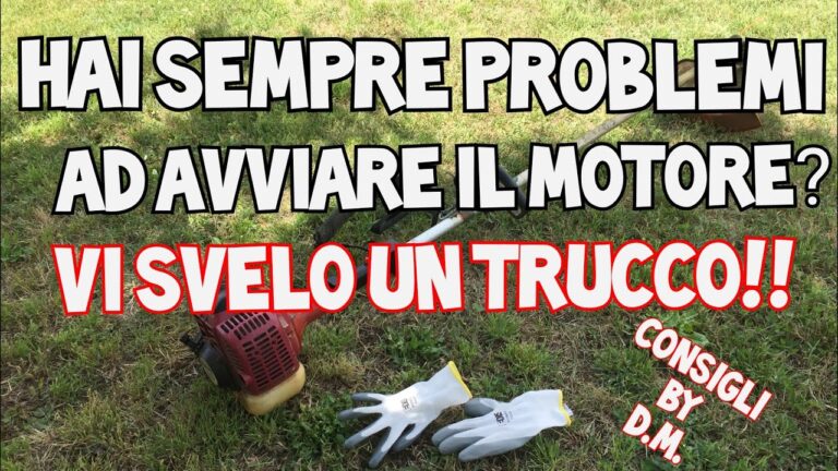 Guida alla Risoluzione del Problema: Decespugliatore Non Parte a Freddo